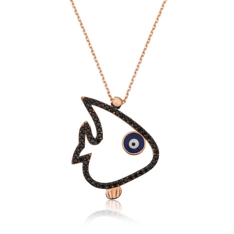 Silver 925 Fish Necklace 