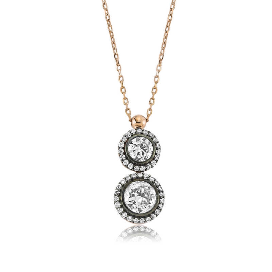 Silver Diamond Women's Necklace