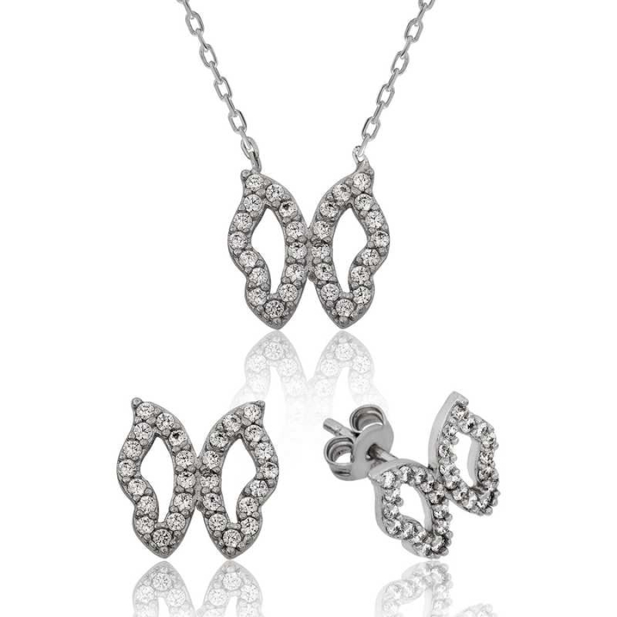Silver Butterfly Women’s Set