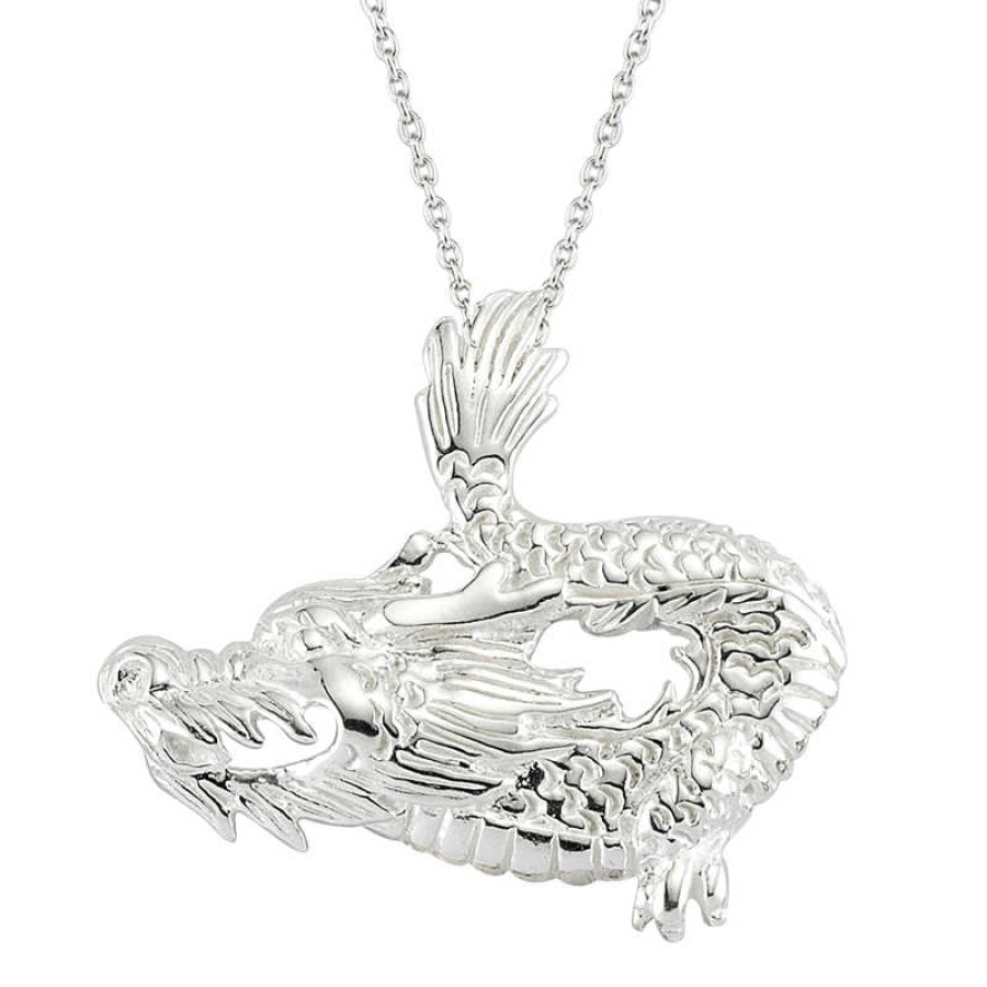 Silver Dragon Necklace