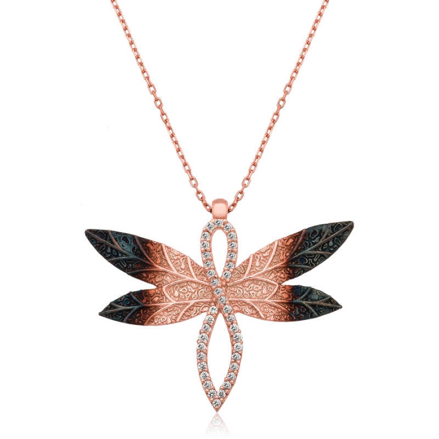 Silver Dragonfly Women’s Necklace