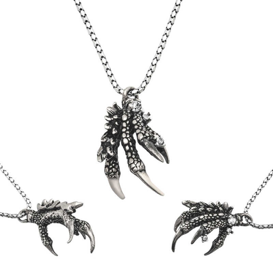 Silver Eagle Claw Men’s Necklace