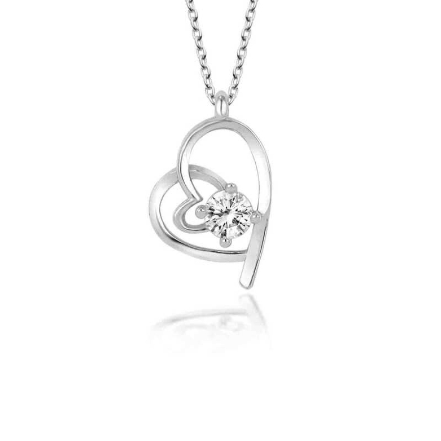 Silver Heart Women’s Necklace