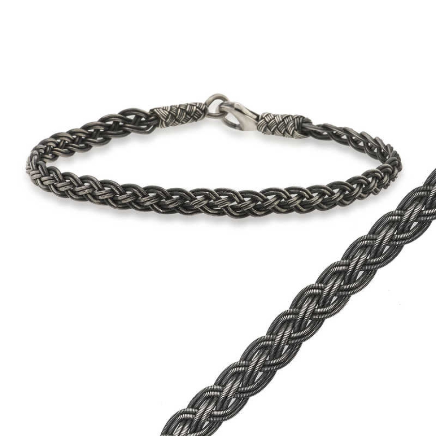 Silver Kazaziye Knit Bracelet