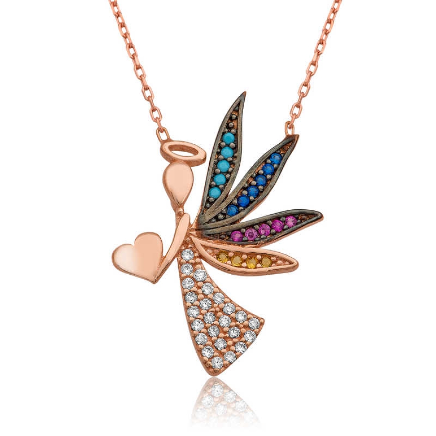 Silver Love Angel Women’s Necklace