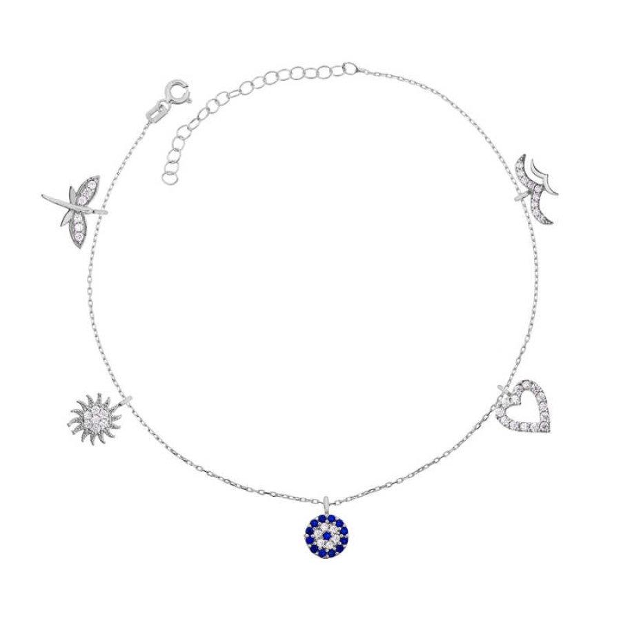 Silver Lucky Women’s Anklet