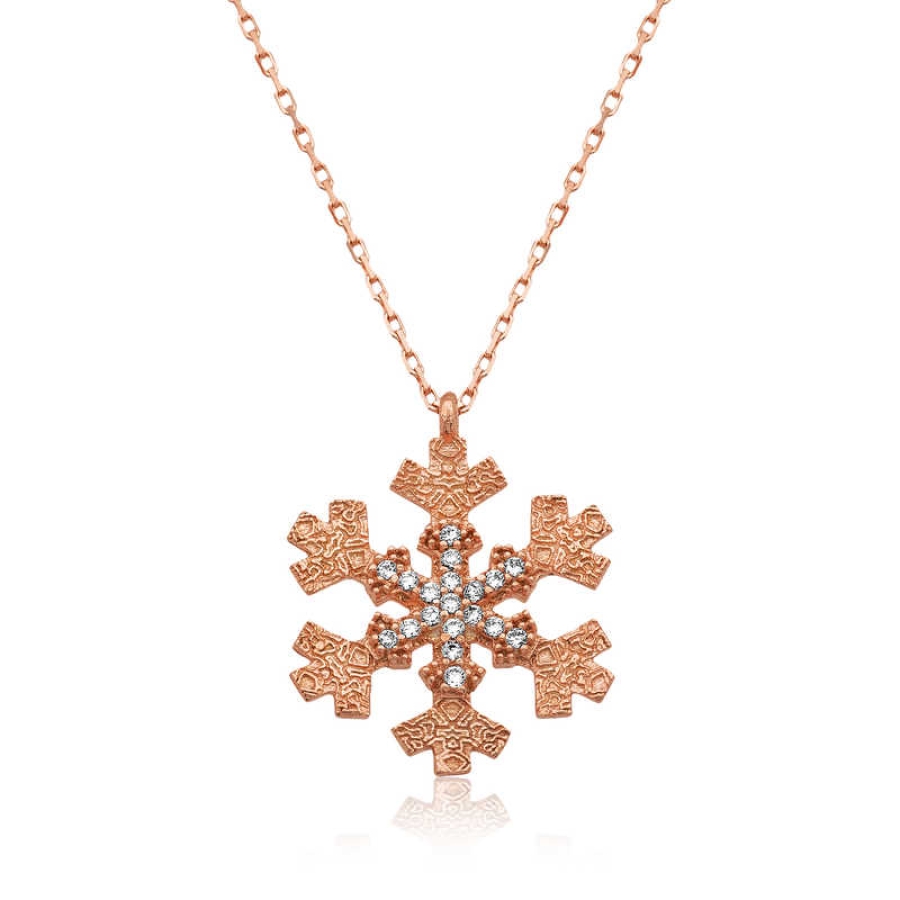 Silver Snowflake Women’s Necklace