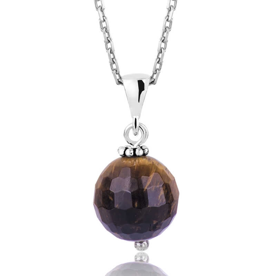 Silver Tiger Eye Women’s Necklace