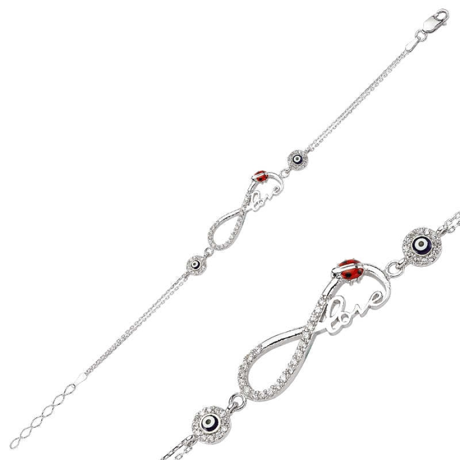 Silver Infinity Love Bracelet