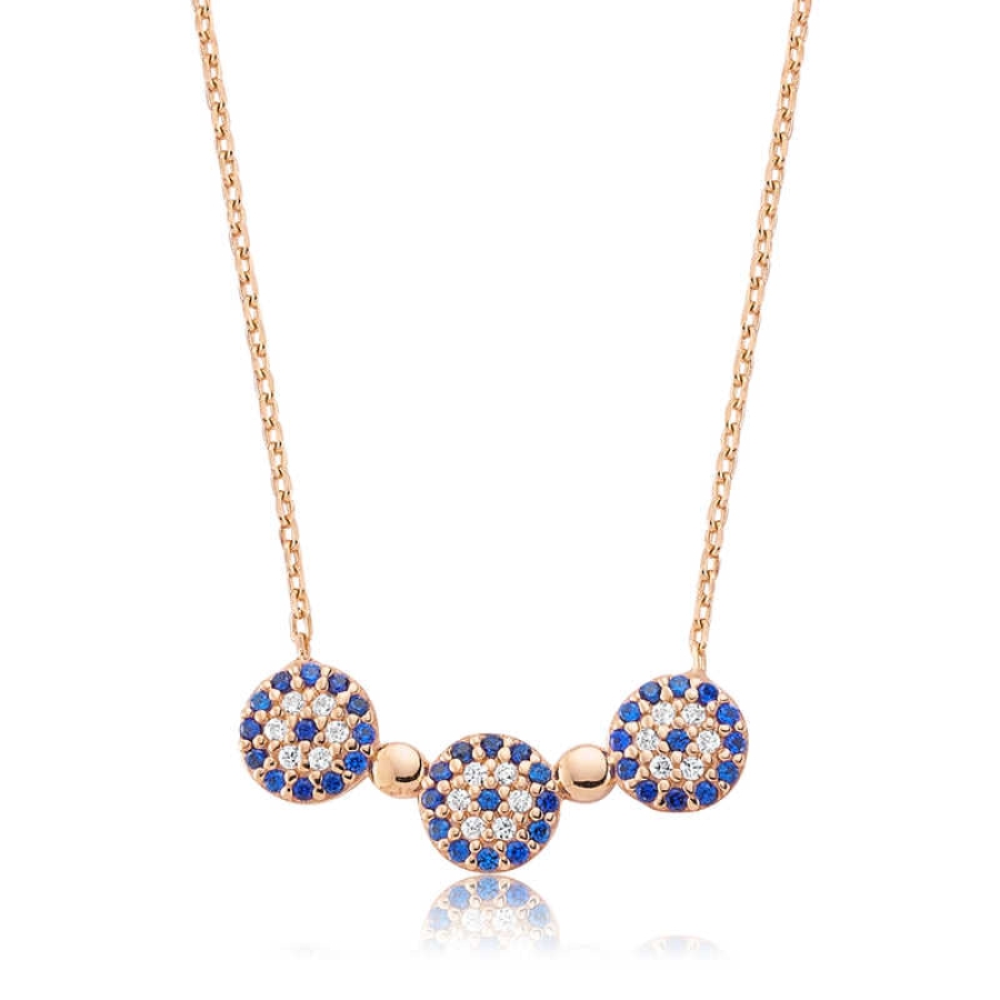 Sterling Silver 925 Evil Eye Necklace