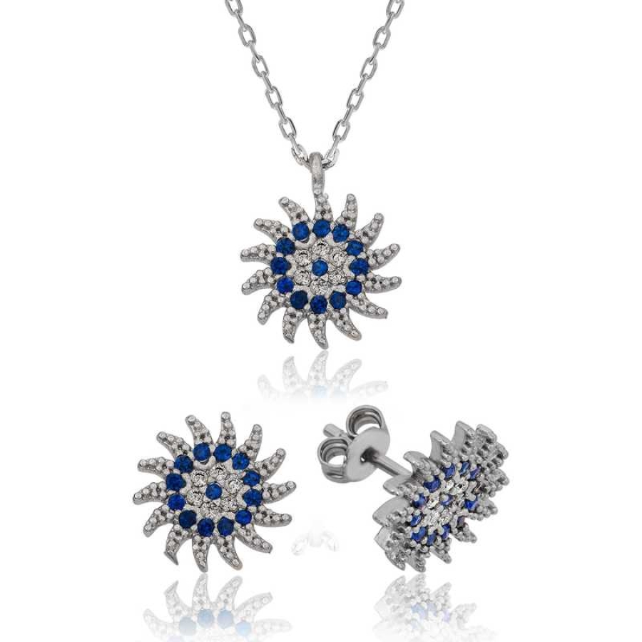 Silver Sunny Evil Eye Women's Set
