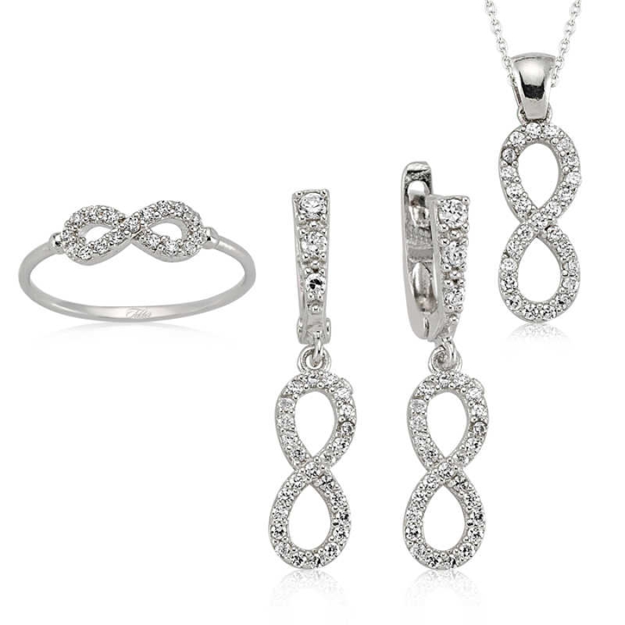 Silver Infinity Set for Women